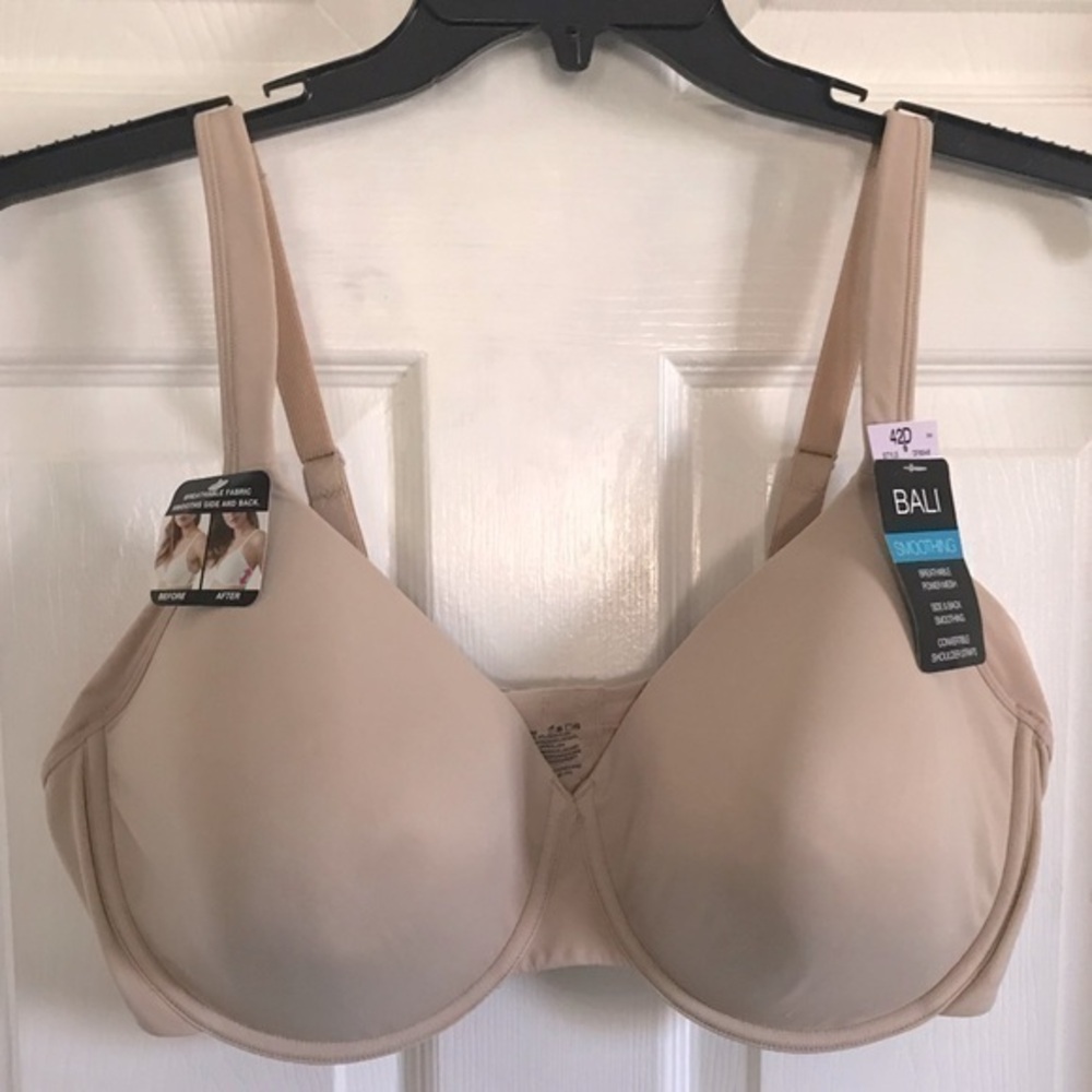 Bali smooth T- shirt convertible 42D beige bras